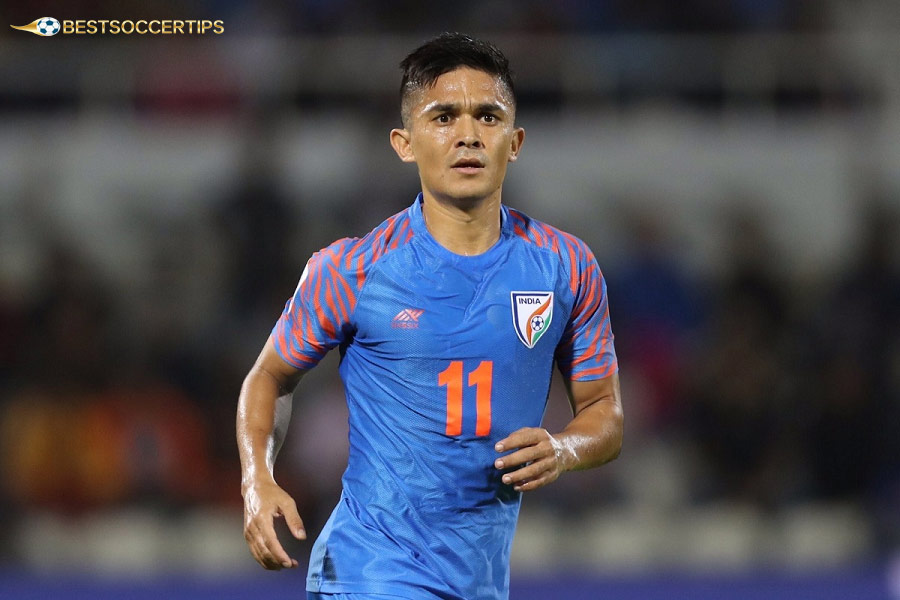 Sunil Chhetri  - Players most international goals