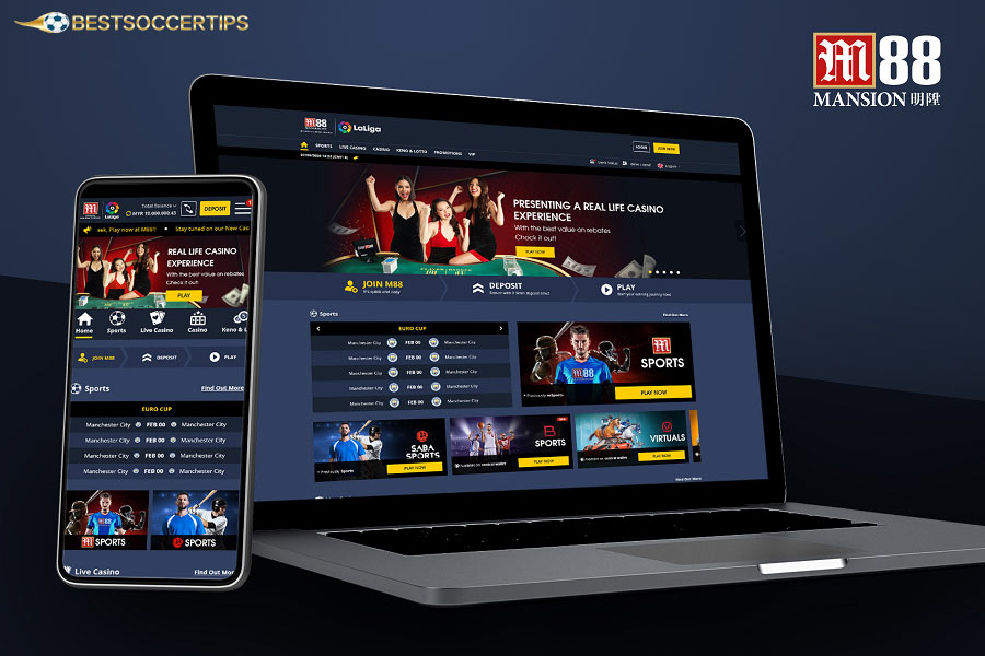 M88 – A reputable bookmaker with stable odds, good support, and many promotions