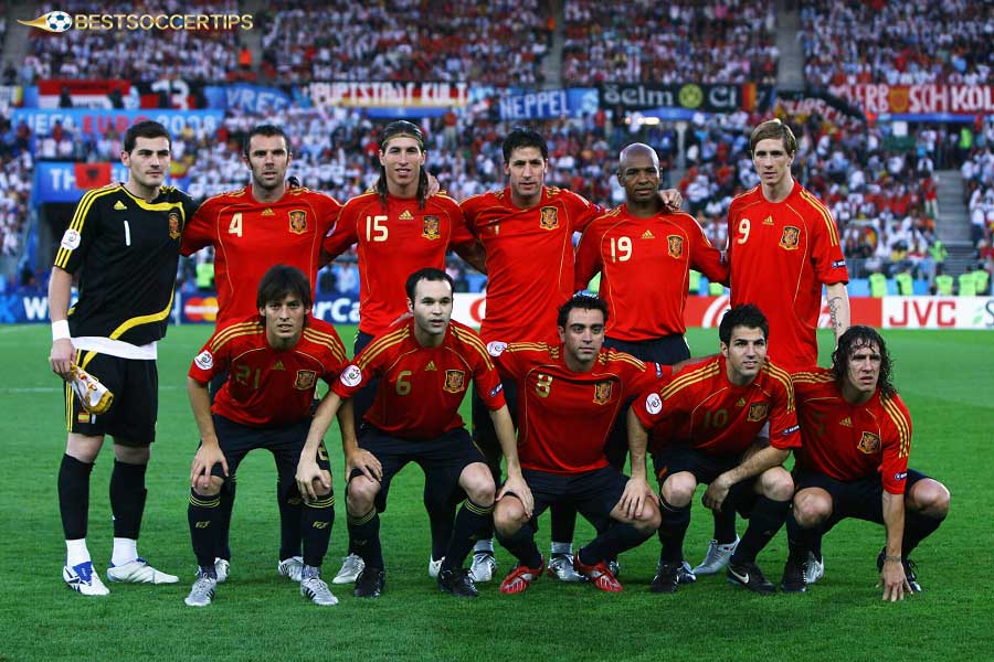 Spain (2008 - 2012) - Best football squads of all time