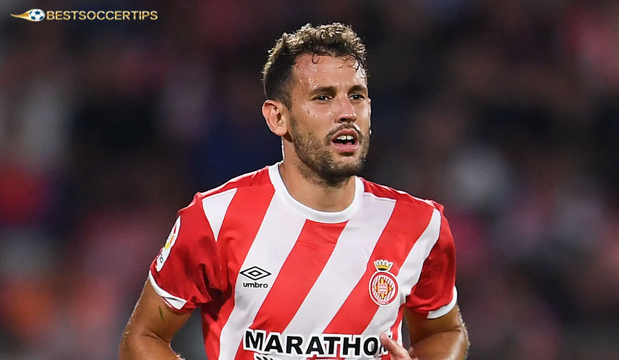 Cristhian Stuani – Girona's all-time leading scorer, known for his consistent scoring ability and leadership on the pitch