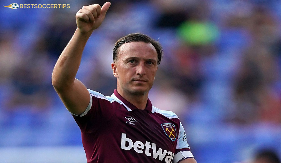Mark Noble – Mr. West Ham loyal with over 550 appearances