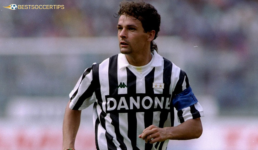 Roberto Baggio - Italian legend, scored 22 goals in his only season at Bologna 1997-98