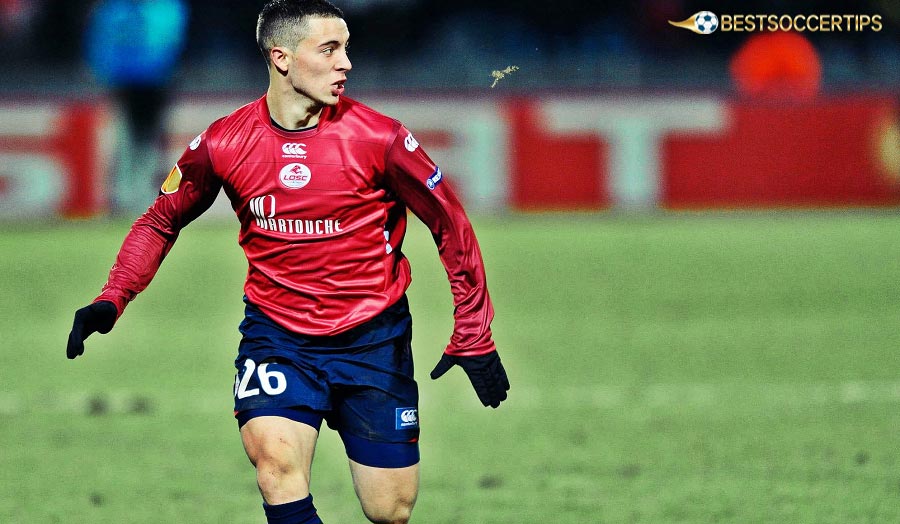 Eden Hazard – The explosive attacking star helped Lille win the historic double in 2010/11
