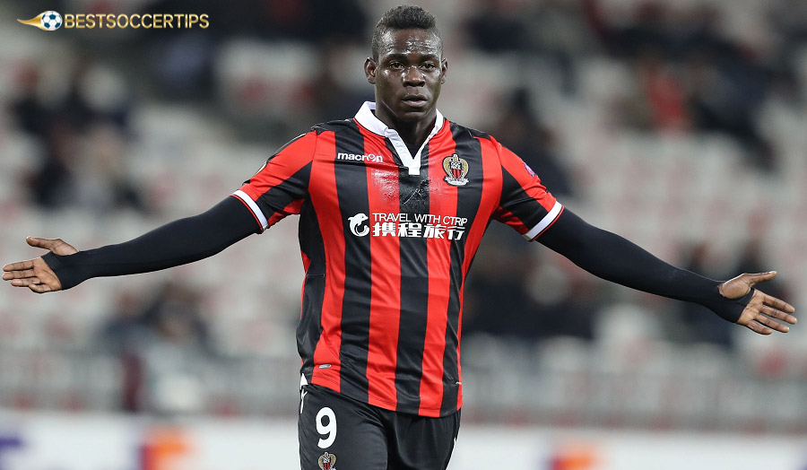 Mario Balotelli – The superstar scored 43 goals, helping Nice surprisingly qualify for the Champions League
