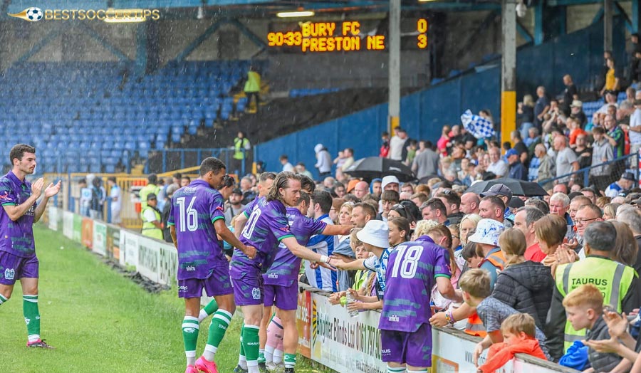 Bury F.C - 150-year-old club was eliminated from the tournament due to heavy debt and poor management